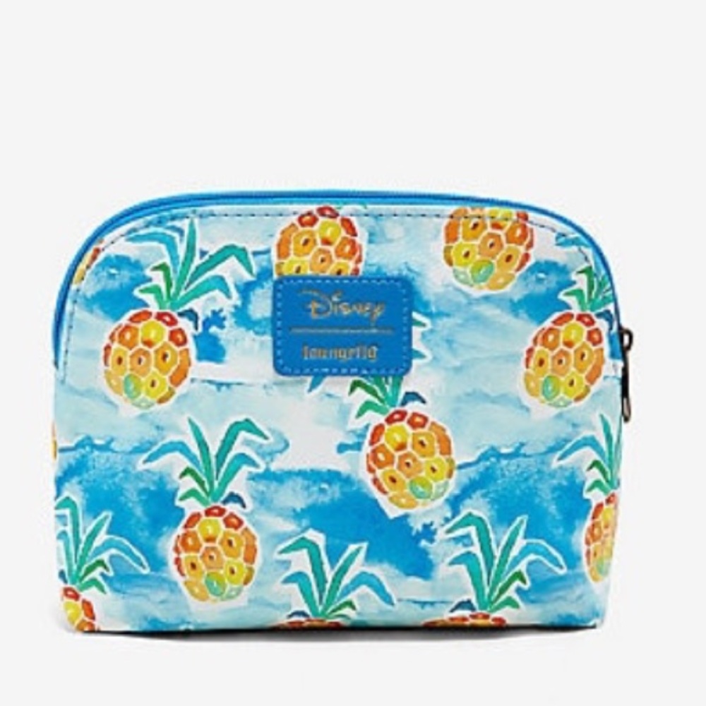 LOUNGEFLY DISNEY STITCH PINEAPPLES MAKEUP BAG - Picture 2 of 3